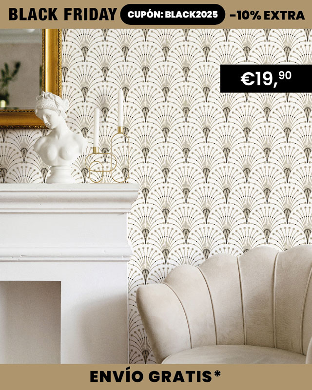 papel pintado art deco oferta