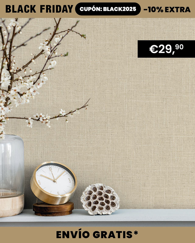 Papel pintado textura lino