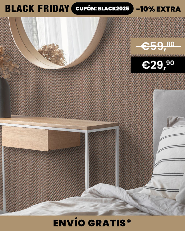 Papel pintado mimbre natural