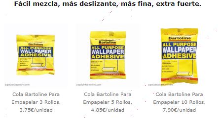 Cola para mezclar con agua Bartoline