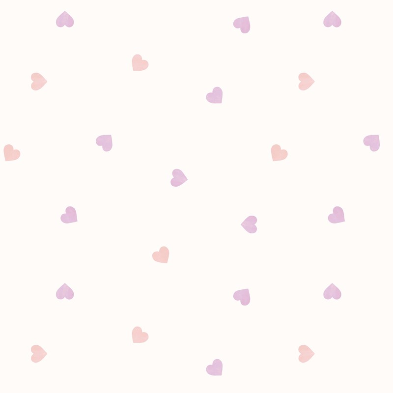 papel pintado corazones rosas y lavanda