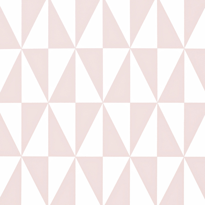 papel pintado geométrico rosa