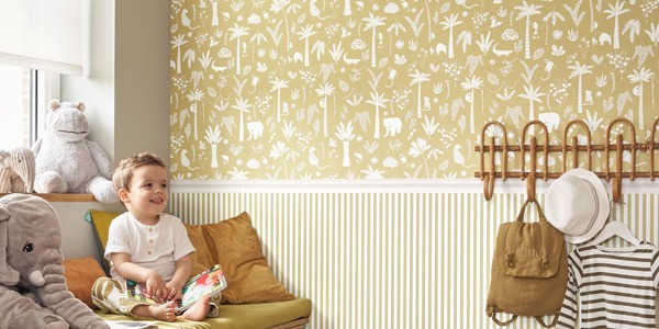 Papel pintado Once Upon a Time 2 de Casadeco:  transforma habitaciones infantiles en cuentos de hadas